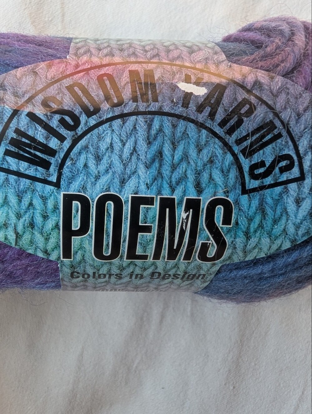 Universal Yarn Poems Wool Yarn Blue Purple Pink Colorway - 5 Skeins - Picture 2 of 9